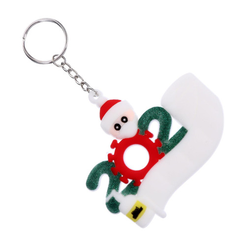 BESTOYARD christmas keychain Christmas key chain Christmas ornament key chain for car keys blush decor lip gloss keychain Family Members Xmas Backpack Pendants Christmas Gift household Ring