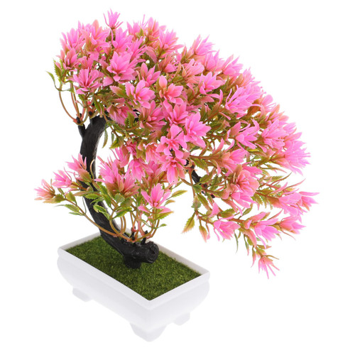 IMIKEYA Artificial Potted Plant Artificial Bonsai Tree Plants Outdoor Planters Decorative Fake Potted Plant Artificial Plants Bonsai Pine Tree Office Flowers Artificial Flower Tree Plastic