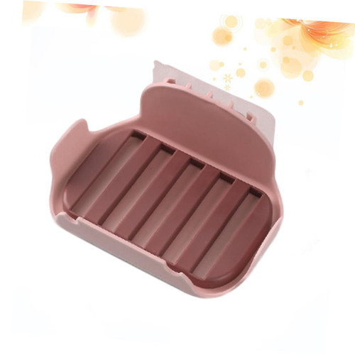 2pcs Soap Dish Holder Plastic Soap Holder Soap Draining Holder Plastic Soap Dish Shelf No Punching
