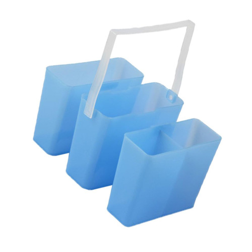 Healeved Art Pen Washing Bucket Brush Cleaning Tool Brush Holder Plastic Brush Cleaner Detachable Plastic Bucket Roller Paint Brush Watercolor Brush Cleaner Watercolor Brush Basin Painting