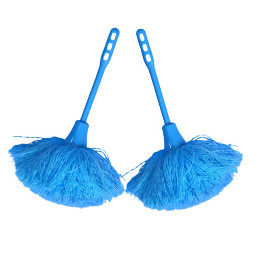 Hemoton 2pcs Duster Desktop Sweeper Vacuum for car Computer Wizard Broom Decorative Brooms Broom Vacuum Sweeper car vaccum Straw Broom Small Table Brush Fiber Handle Office Inside The car