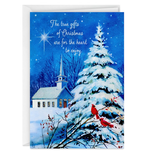Hallmark Signature Christmas Boxed Cards, Gold Nativity (10 Christmas Cards with Envelopes)