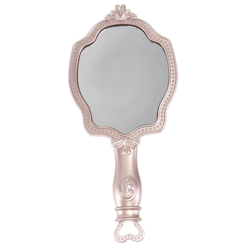 FOMIYES 1pc Vanity Mirror Travel Pocket Mirror Handheld Cosmetic Mirror Retro Handheld Mirror Makeup Hand Mirror Antique Hand Round Makeup Mirror Royal Mirror Pattern Makeup Tools Plastic