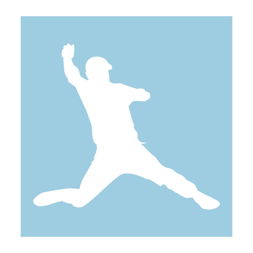 Vinyl Decal Sticker for Computer Wall Car Mac MacBook and More Sports Sticker Baseball Player Decal Size 5.2 x 6 inches