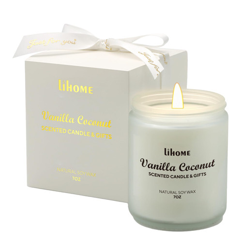 Candles Gifts for Women - Scented Candles, Natural Soy Wax Candles for Home Scented Perfect for Christmas, Birthday, Mother's Day, Vanilla Coconut Candles Candles Gifts for Women - Scented Candles, Natural Soy Wax Candles for Home Scented Perfect for Christmas, Birthday, Mother's Day, Vanilla Coconut Candles