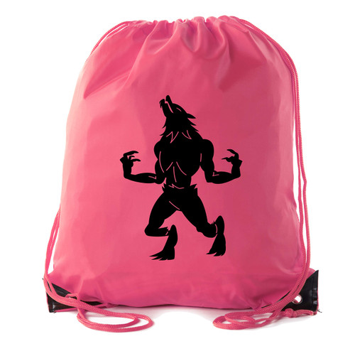 Werewolf Halloween Bags, Halloween Treats Bags, Halloween Drawstring Party Bags! - Pink CA2500Halloween S18