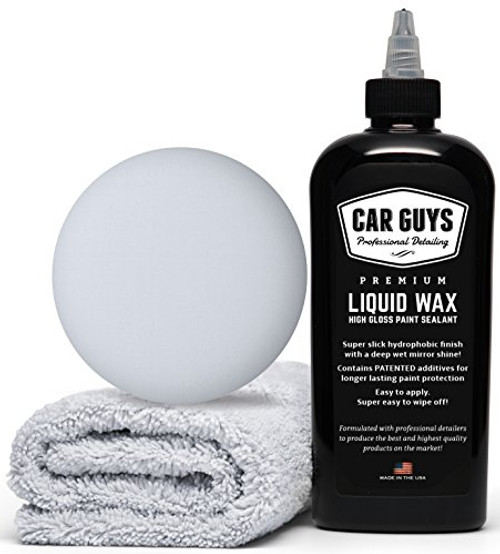 CarGuys Liquid Wax - The Ultimate Car Wax Shine with Polymer Paint Sealant Protection! - 8 oz Kit