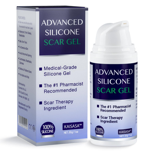 Scar Cream, Advanced Silicone Scar Gel for Surgical Scars, C-Section, Stretch Marks, Acne, Burns, Keloids, Scar Removal Cream Gel Effective for New Scar