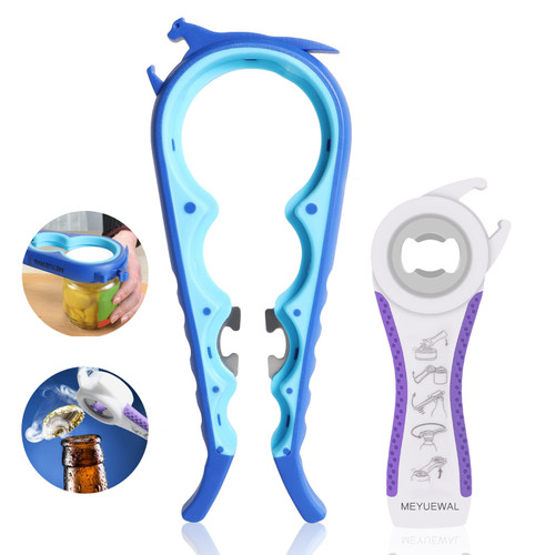 Latest Jar Opener Bottle Opener for Weak Hands, 6 in 1 Multi Function Can Opener Bottle Opener Kit with Silicone Handle Easy to Use for Children, Elderly and Arthritis Sufferers(JAR-Blue3.0) Latest Jar Opener Bottle Opener for Weak Hands, 6 in 1 Multi Function Can Opener Bottle Opener Kit with Silicone Handle Easy to Use for Children, Elderly and Arthritis Sufferers(JAR-Blue3.0)