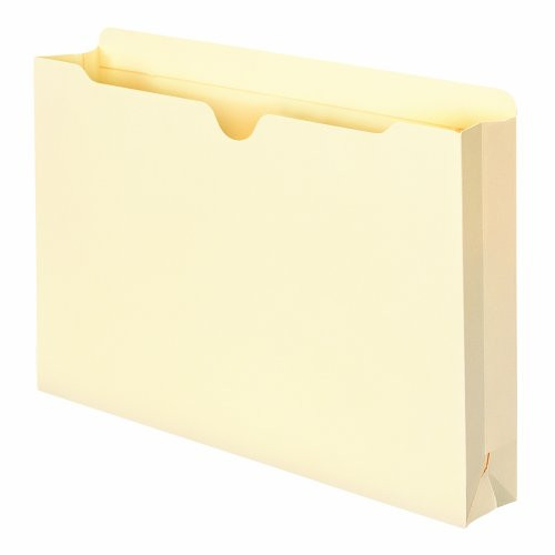 Smead File Jacket, Reinforced Straight-Cut Tab, 2" Expansion, Legal Size, Manila, 50 per Box (76560)