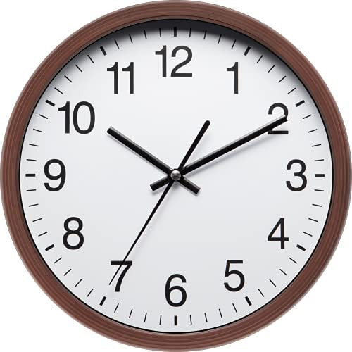 MOVEBEST 10 Inch Wall Clock Silent Non-Ticking Wall Clock Big Numbers Easy to Read Wall Clock Classic Quartz Wall Clock for Living Room, Kitchen, Bedroom MOVEBEST 10 Inch Wall Clock Silent Non-Ticking Wall Clock Big Numbers Easy to Read Wall Clock Classic Quartz Wall Clock for Living Room, Kitchen, Bedroom