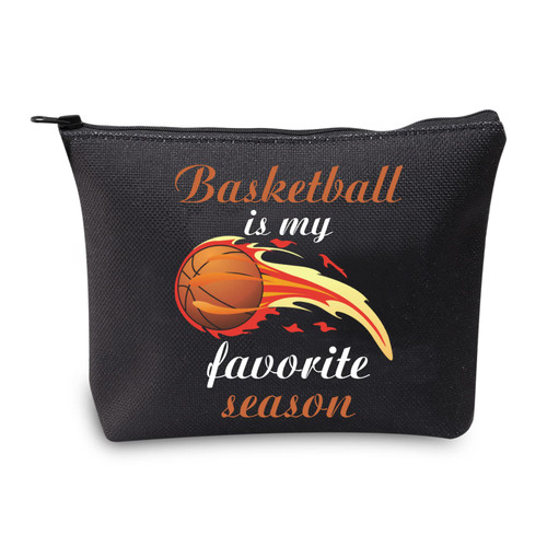 CMNIM Basketball Cosmetic Makeup Bag Basketball Lover Gifts for Basketball Players Team Fans Basketball is My Favorite Season (Basketball Gifts Makeup Bag) CMNIM Basketball Cosmetic Makeup Bag Basketball Lover Gifts for Basketball Players Team Fans Basketball is My Favorite Season (Basketball Gifts Makeup Bag)