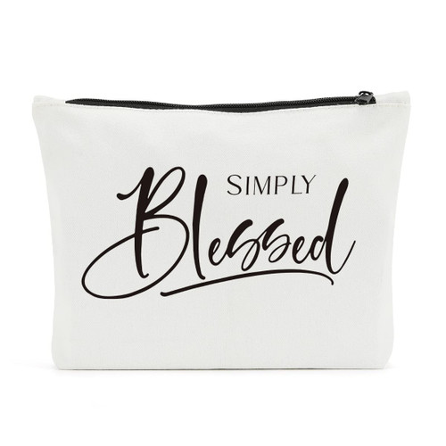 Christian Gifts for Women, Inspirational Makeup Bag, Bible Verse Religious Gift Scripture Quotes for Home Office Church, Christmas Birthday Gifts for Friend, Sister, Mom, Bestie, BFF, Simply Blessed Christian Gifts for Women, Inspirational Makeup Bag, Bible Verse Religious Gift Scripture Quotes for Home Office Church, Christmas Birthday Gifts for Friend, Sister, Mom, Bestie, BFF, Simply Blessed