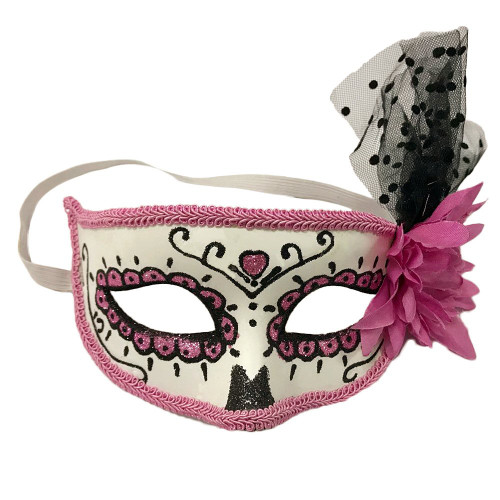 KEPATO Day of the Dead Masks Masquerade Mardi Gras Masks,Masquerade Mask for Women,Day of Dead Mask,Sugar Skull Mask (Purple)