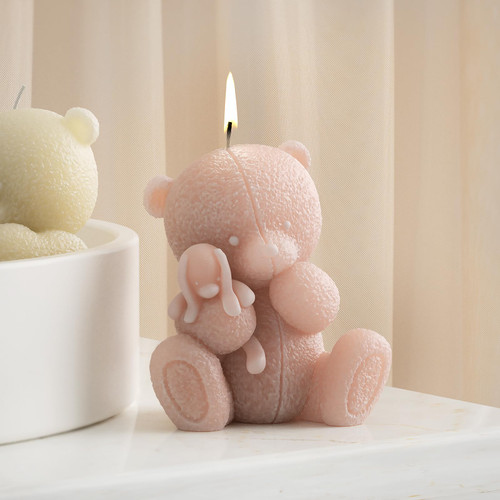 Doll Candle Mold Bear Candle Mold Animal Mold Bear Resin Mold Clay Mold Jewelry Resin Casting Mold Candle Making Molds Craft Supplies 3D Mold Silicone Mold for Resin Casting Mold