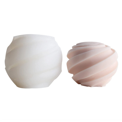 Screw Ball Candle Silicone Mold Soap Wax Fondant Chocolate Cake Candy Baking Mold Plaster Epoxy Resin Polymer Clay Mould