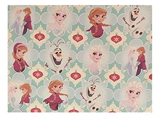 Oceanus Prods Disney Frozen Wrapping Paper - Frozen Birthday Gift Wrap - Frozen Gift Wrap - Frozen Christmas Wrapping Paper,1 Roll - 40-65sf (Blue - 40sf)