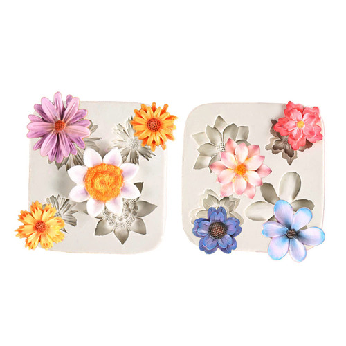 Flower Silicone Fondant Mold Chrysanthemum Mold for Fondant Cake Decorating,Chocolate,Sugarcraft,Candy,Polymer Clay,Soap Crafting Projects (0004HHGJ)