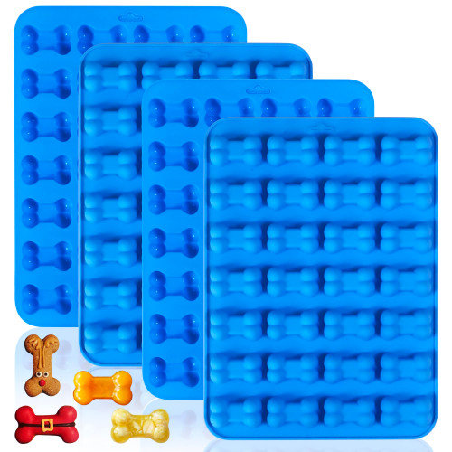 Sidosir 4Pcs Puppy Dog Paw Bone Silicone Mold for dog treats, Non-Stick Food Grade Silicone Molds for frozen treats, Baking Mold for Jelly, Candy, Chocolate,Ice Cube, Dog Snack Biscuits Bone Sidosir 4Pcs Puppy Dog Paw Bone Silicone Mold for dog treats, Non-Stick Food Grade Silicone Molds for frozen treats, Baking Mold for Jelly, Candy, Chocolate,Ice Cube, Dog Snack Biscuits Bone