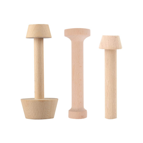 SDUSEIO 3 Pieces Tart Tamper Wooden Tart Press Tool Wooden Egg Tart Molds Pastry Dough Tamper for Tart Pan Mini Pie Shells Cheesecake Pans Muffin Bakeware Cake