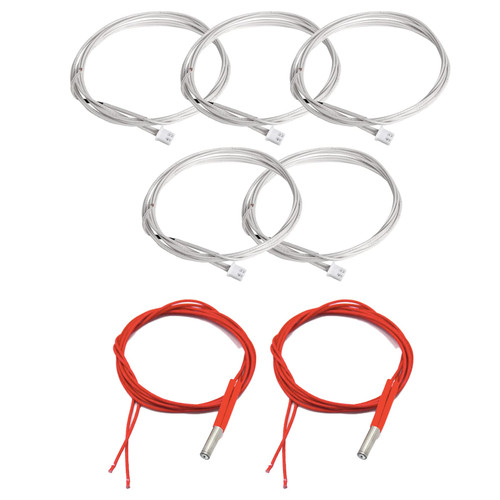 7Pcs YOOPAI Ender 3 Thermistor NTC 100K ohm, 24V 40W Heater Cartridge Upgrade Kit for Creality Ender 3, Ender 3 pro, Ender 3 v2, CR-10 10S, Prusa Mendel, 3D Printer Thermistor Temp Sensor