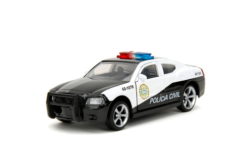 Fast & Furious 1:32 2006 Dodge Charger Police Car Die-Cast Car, Toys for Kids and Adults Fast & Furious 1:32 2006 Dodge Charger Police Car Die-Cast Car, Toys for Kids and Adults