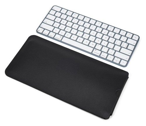 Magic Keyboard PU Leather Sleeve Case for Apple Magic Keyboard A2449 A2450 2021 Released/Magic Keyboard 2 MLA22LL/A A1644,Apple iMac 24 inch 2021 Keyboard Accessories-Black