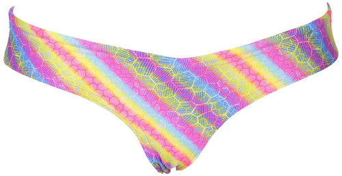 Arena Women's Standard Rulebreaker Unique Brief Bikini Bottoms Athletic Sport Swimsuit, Paparazzi, S