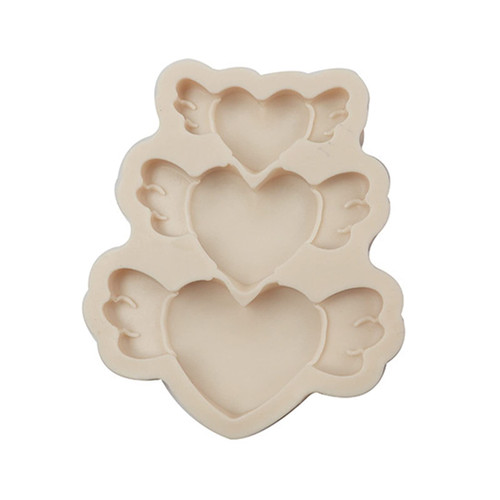 Heart Wing Silicone Mold Fondant Mould Cake DIY Supplies Pastry Baking Decor Tools Resin Ornament Handmade Soap Mold