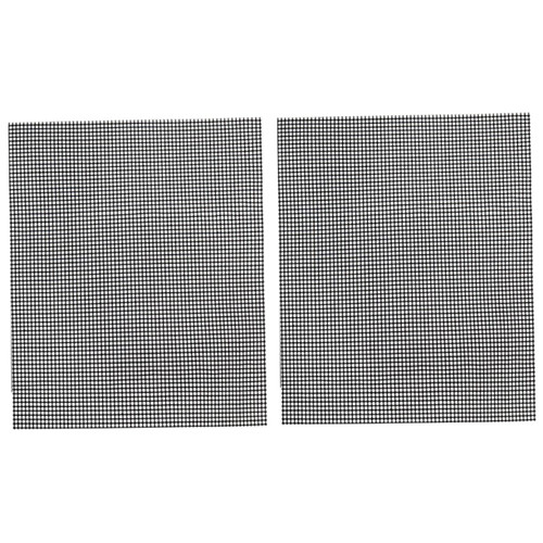 Hemoton Outdoor Grill 2pcs Grill Grid Outdoor Griddle Grill Mesh Grill Outdoor Accessories Grill Net Grill Mesh Mats Non-Stick BBQ Grilling Mats Barbecue Grill BBQ Net Outdoor Accessories