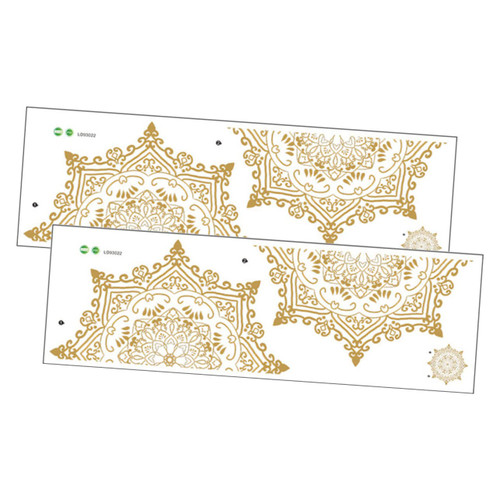 2pcs Wall Sticker Mandala Window clings Home Mandala Decals Bedroom Wall Decals Wall self-Adhesive Sticker Mandala Flower Wall Decal Home Wall Decals Home Ornament PVC Sticky Yoga