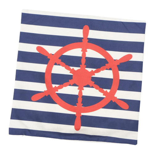 Mikinona Linen Cotton Pillowslip Couch Pillow Covers Anchor Pillow case Decorative Throw Pillow Case Sailboat Pillowcase Home Decoration Sofa Pillowslip Simple Cushion Cover Seaside