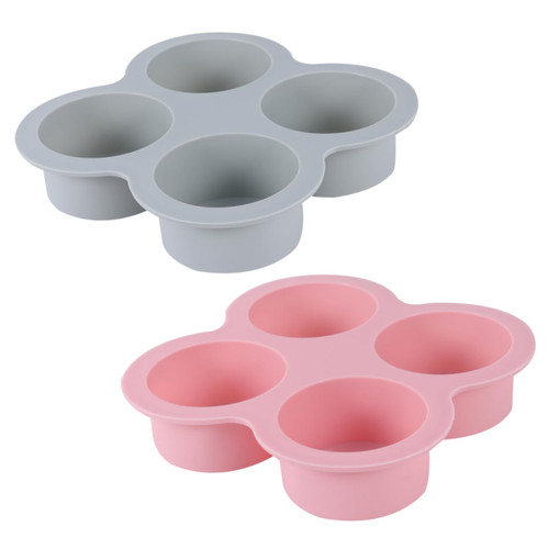 EXCEART 2pcs Silicone Cylinder Cake Cookie Muffin Tin Tray Cupcake Baking Pan Silicone Muffin Cavity Muffin Pan Round Baking Chocolate Baking Cylinder Kitchen Baking Biscuit Dessert Mold