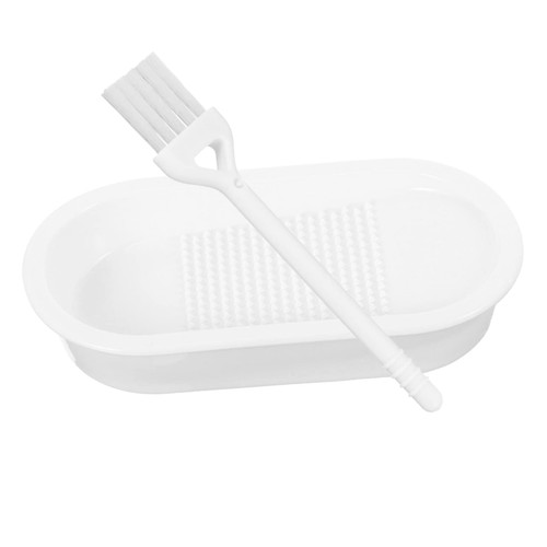 Yardwe 1 Set Ginger Grinder Garlic Masher Garlic Mincer Grinder Plate Chili Grater Household Ginger Grater Ceramic Garlic Grater Garlic Accessory White Kitchen Supplies Ceramics Vegetable