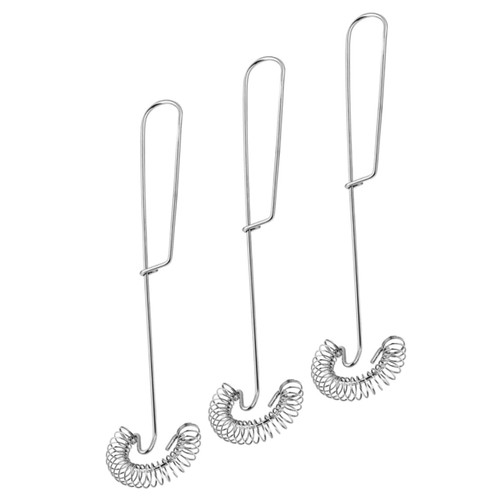 3Pcs stainless steel egg beater Milk Frother balloon egg whisk hand egg steel wire whisk metal egg beater dough cooking egg whisk egg beater whisk egg whisk manual spiral seasoning