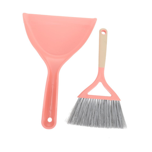 GARVALON 1 Set Broom Dustpan Cleaning Supplies Bed Broom Mini Hand Broom and Dustpan Small Pans Mini Dustpan Household Brooms Mini Broom Sofa sectional Cleaning Kit Plastic Desktop Brush