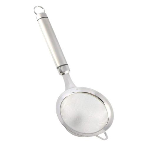 Hemoton stainless steel fishing net sieve spoon handle mesh food strainer hot pot skimmer strainer ladle sieve skimmer Pasta Strainer skimmer ladle fat skimmer spoon fry Metal