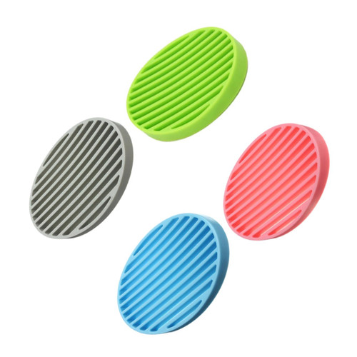 JOINPAYA 4Pcs soapdish Silicone Soap Basket Kitchen Sink Tray Bathroom soap Rack soap Dish Holder Sponge draining Tray Sink Sponge soap Tray Bathroom Soap Dish soap Holder Korean Fashion