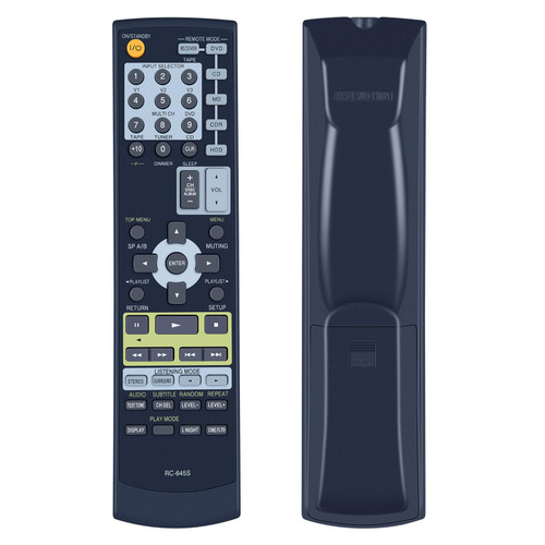 RC-645S Replacement Remote Control Compatible for Onkyo Audio AV Video Receiver TX-SR304 TX-SR304S HT-SR700 HT-SR700S HT-S4100 HT-S4100S