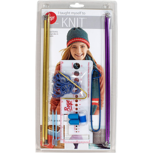 Boye 3616400000M Learn to Knit Kit for Beginners, Makes 18 Projects, 21pcs