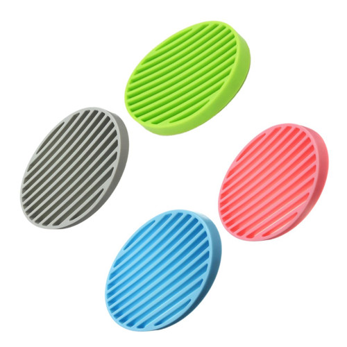 BUGUUYO 4Pcs Silicone Holder soapdish in Sink Sponge Holder Sponge draining Tray soap Dish Holder Sink Sponge Holders Bathroom soap Rack Sink Tray Bathroom Soap Dish soap Basket Colorful