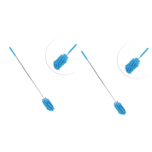 GLEAVI 2pcs Cleaning Brushes Mini Extendable Duster Small Microfiber Duster Telescoping Duster Washable Dusting Brush Cleaning Duster Dusting Towels Chenille Duster Dusting Wand Desk Car