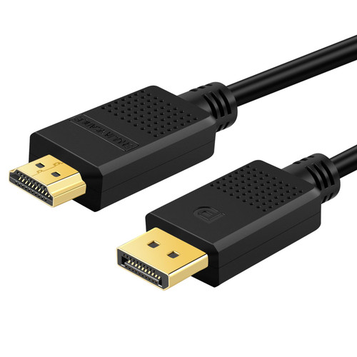 SHULIANCABLE 4K DisplayPort to HDMI Cable, DP to HDMI Cord Male to Male for PC, Desktop to Monitor, Projector, TV (10 Feet) SHULIANCABLE 4K DisplayPort to HDMI Cable, DP to HDMI Cord Male to Male for PC, Desktop to Monitor, Projector, TV (10 Feet)