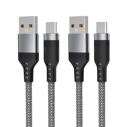 USB C Cable 6.6ft 2Pack, USB A to Type C Fast Charging Charger Cord Nylon Braided Compatible with Samsung Galaxy S20 S10 S9 S8 Plus & More (Grey) USB C Cable 6.6ft 2Pack, USB A to Type C Fast Charging Charger Cord Nylon Braided Compatible with Samsung Galaxy S20 S10 S9 S8 Plus & More (Grey)