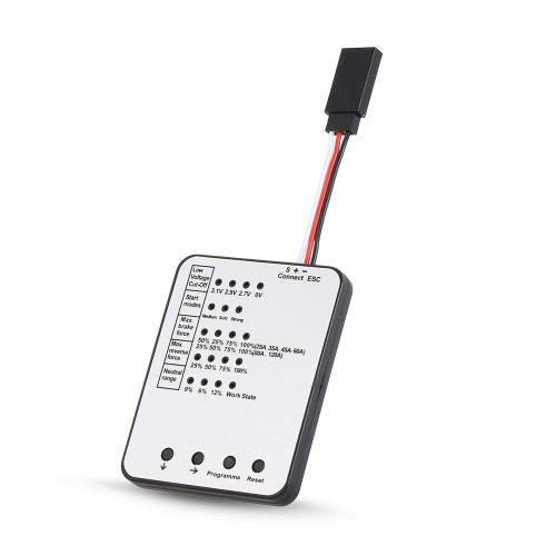 HomeSoGood Surpass Hobby Programming Card RC Car Electronic Speed Controller Programmer LED Program Card for 25A 35A 45A 60A 80A 120A (White)(1pcs,White)