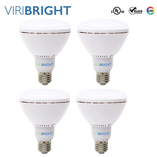 Recessed Light Bulbs LED, Viribright BR30 LED (9W), 65 Watt Equivalent LED Light Bulbs, 2700K Warm White, 680 Lumens, E26 LED Bulb Base, Flood Light Bulbs - 4 Pack