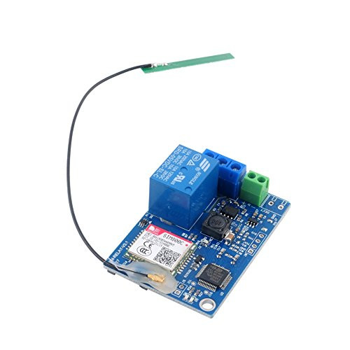 1 Channel GSM Relay Smart Switch Module, Smart Home SMS GSM Remote Control Switch SIM800C STM32F103CBT6 with Antenna 2G Network for Greenhouse Oxygen Pump WIshioT