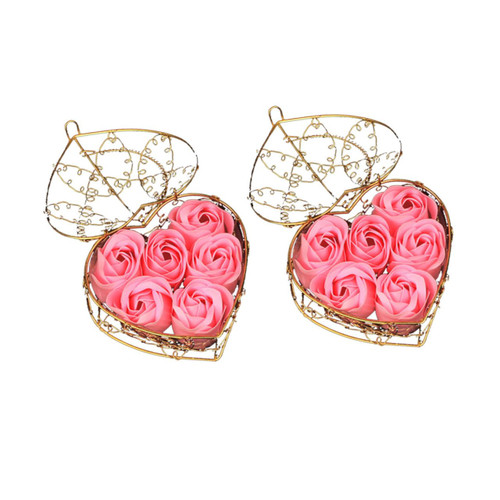 HOMSFOU 2 Sets Pink Rose Soap Red Rose Soap Beauty and The Rose Wedding Soap Flower Floral Bath Soap Gift Soap Rose Petals Scented Soap Petals Preserved Flower Rose Fake Iron Basket Roses HOMSFOU 2 Sets Pink Rose Soap Red Rose Soap Beauty and The Rose Wedding Soap Flower Floral Bath Soap Gift Soap Rose Petals Scented Soap Petals Preserved Flower Rose Fake Iron Basket Roses