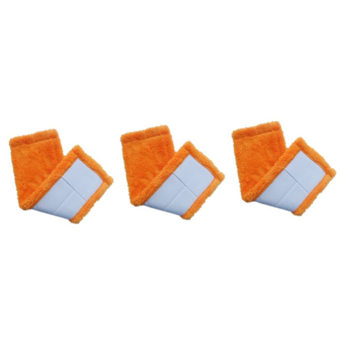 Healifty 3pcs Reusable mop Heads PVA mop Hardwood Floor Cleaner Microfiber mop Heads Microfiber mop Cloth Mop Cap Refill Microfiber Spray mop Microfiber mop Refill Flat mop Wooden Floor