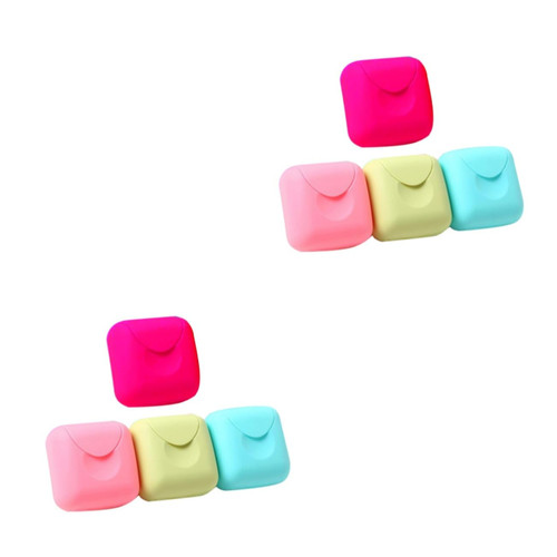 Alipis 8 Pcs Travel soap Holder Bathroom soap Dish soapdish soap Dispenser Dish soap Tray Shower soap Dish bar soap Container Travel soap Container Travel soap case tub Small soap Dish